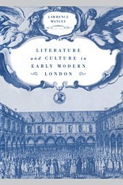 bokomslag Literature and Culture in Early Modern London