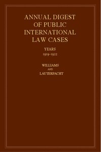 bokomslag International Law Reports
