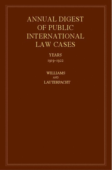 bokomslag International Law Reports