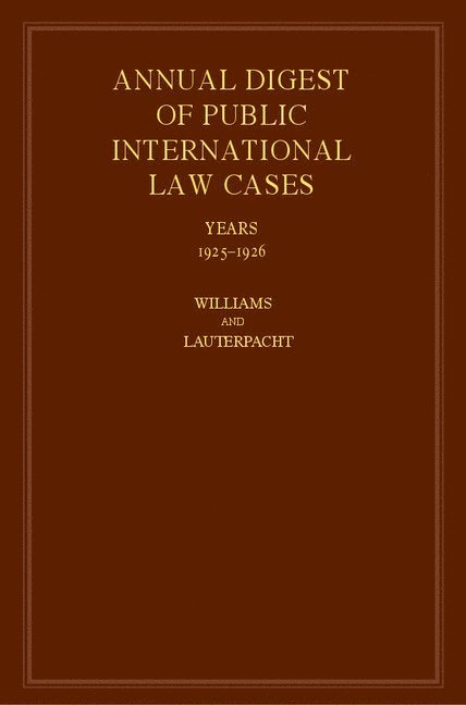 International Law Reports 1