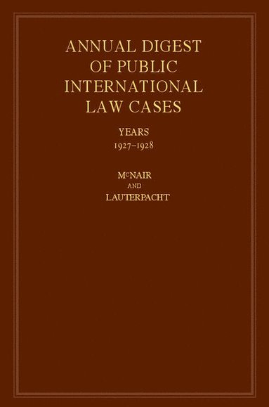 bokomslag International Law Reports