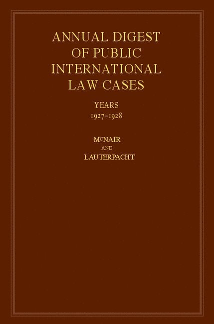 International Law Reports 1