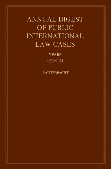 bokomslag International Law Reports