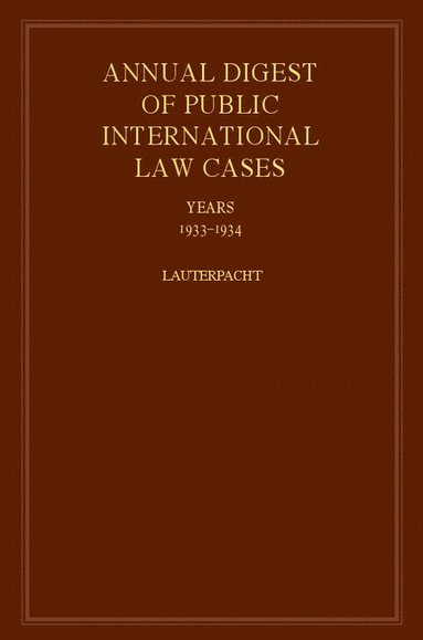 bokomslag International Law Reports