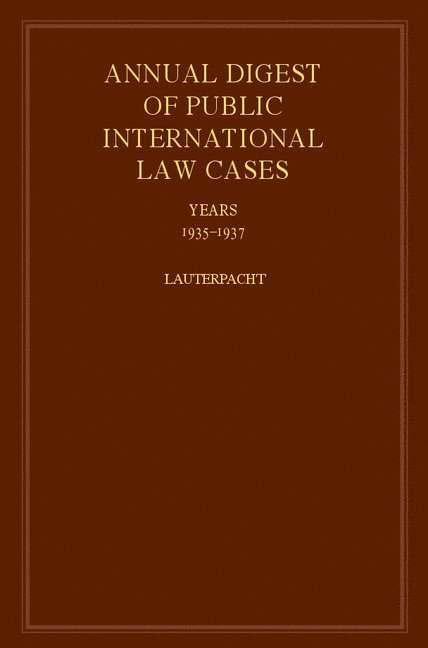 International Law Reports 1