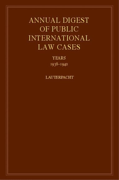H. Lauterpacht - International Law Reports, Inbunden