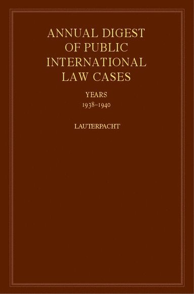 bokomslag International Law Reports