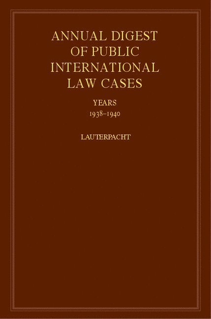 International Law Reports 1