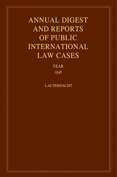 bokomslag International Law Reports
