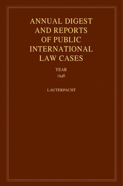 International Law Reports 1
