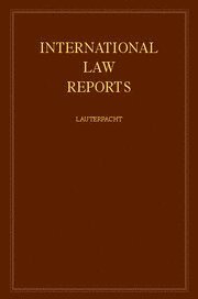 bokomslag International Law Reports