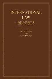 bokomslag International Law Reports