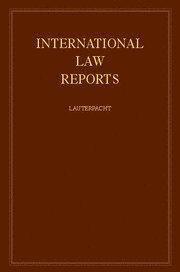 E. Lauterpacht, Cambridge) Lauterpacht, E. (Trinity College - International Law Reports, Inbunden