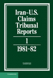 bokomslag Iran-US Claims Tribunal Reports: Volume 1