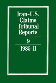 bokomslag Iran-U.S. Claims Tribunal Reports: Volume 9