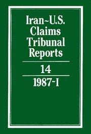 bokomslag Iran-U.S. Claims Tribunal Reports: Volume 14