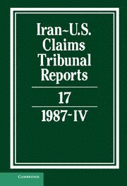 bokomslag Iran-US Claims Tribunal Reports: Volume 17