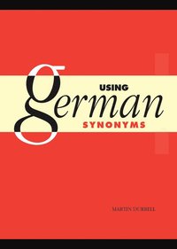bokomslag Using German Synonyms