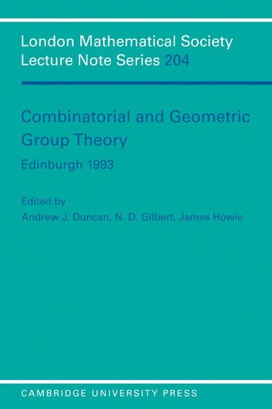 bokomslag Combinatorial and Geometric Group Theory, Edinburgh 1993