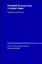 Thomas Ransford, C. M. Series, J. W. Bruce - Potential Theory in the Complex Plane, Häftad