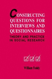 Constructing Questions for Interviews and Questionnaires 1