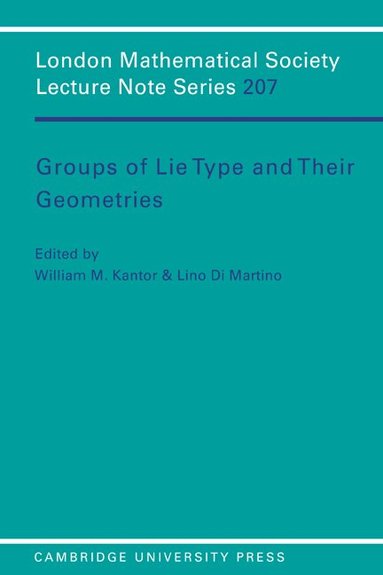 William M. Kantor, Lino Di Martino - Groups of Lie Type and their Geometries, Häftad
