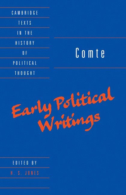 Comte: Early Political Writings 1