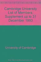 Cambridge University List of Members