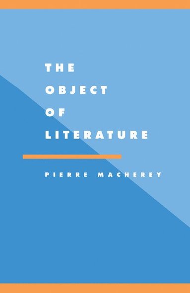 bokomslag The Object of Literature