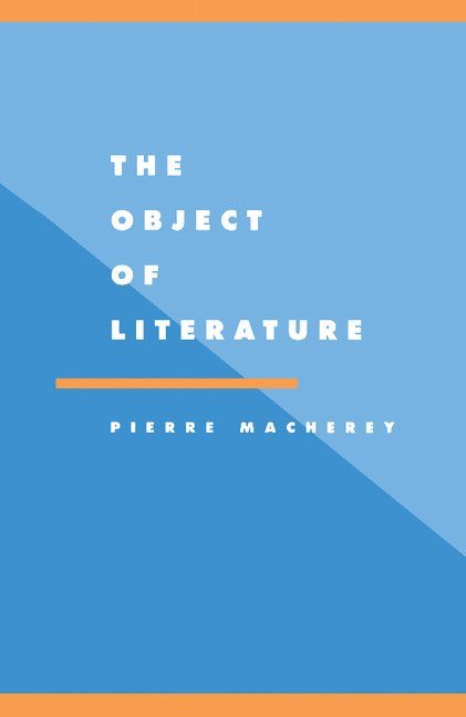 The Object of Literature 1