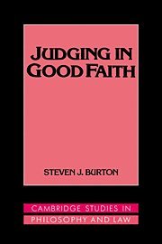 bokomslag Judging in Good Faith