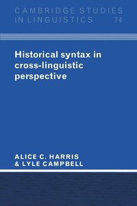 bokomslag Historical Syntax in Cross-Linguistic Perspective