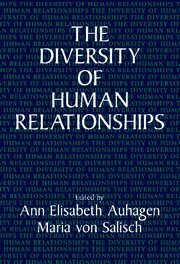 Ann Elisabeth Auhagen, Maria von Salisch - The Diversity of Human Relationships, Häftad