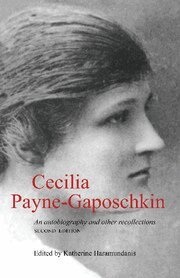 Cecilia Payne-Gaposchkin, Katherine Haramundanis - Cecilia Payne-Gaposchkin, Inbunden