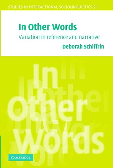 Deborah Schiffrin - In Other Words, Häftad