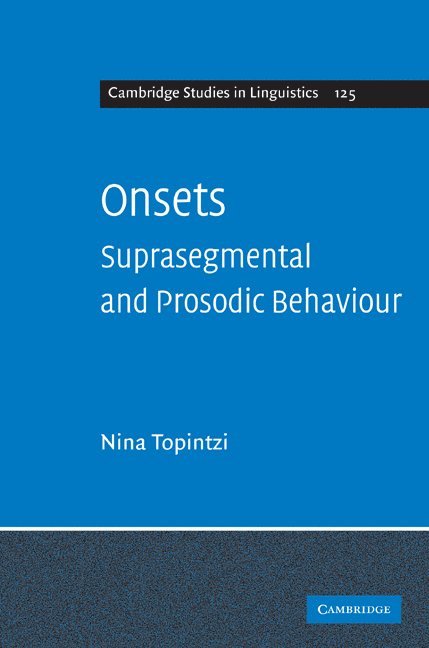 Thessaloniki) Topintzi, Nina (Aristotle University, Nina Topintzi - Onsets, Inbunden