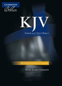 bokomslag KJV Emerald Text Bible, Black French Morocco Leather, KJ533:T