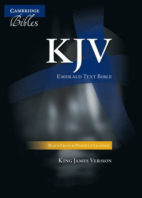 KJV Emerald Text Bible, Black French Morocco Leather, KJ533:T 1