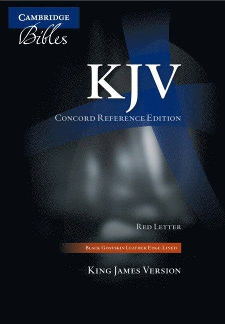 KJV Concord Reference Bible, Black Edge-lined Goatskin Leather, Red-letter Text KJ566:XRE Black Goatskin Leather RCD266 1