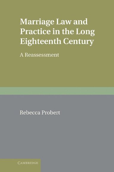 bokomslag Marriage Law and Practice in the Long Eighteenth Century