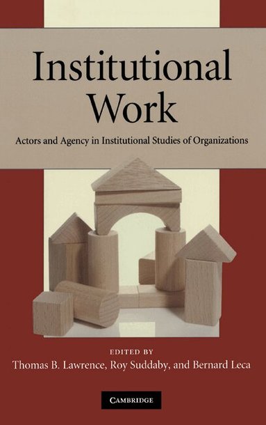 Thomas B. Lawrence, Roy Suddaby, Bernard Leca - Institutional Work, Inbunden