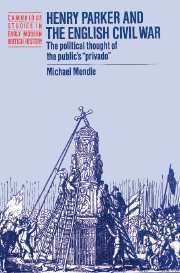 Michael Mendle, Anthony Fletcher, John Guy - Henry Parker and the English Civil War, Häftad