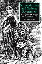 Philip Williamson - National Crisis and National Government, Häftad