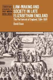 bokomslag Law-Making and Society in Late Elizabethan England