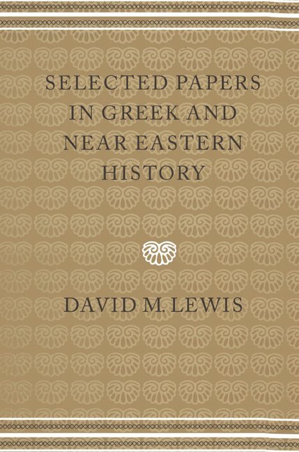Selected Papers in Greek and Near Eastern History 1