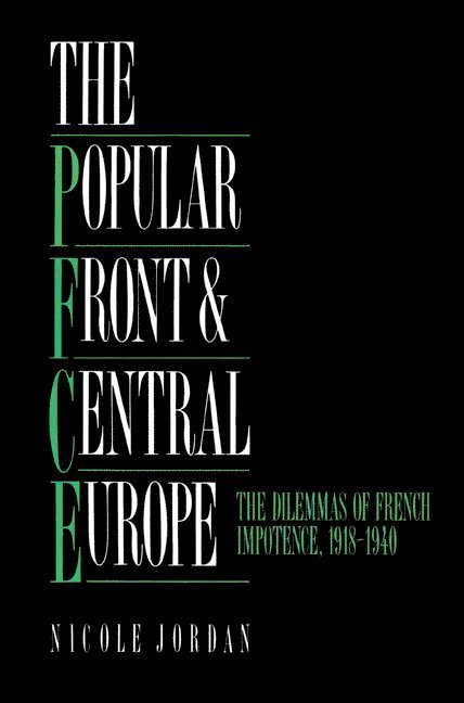 The Popular Front and Central Europe 1