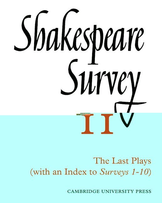 Shakespeare Survey With Index 1-10 1
