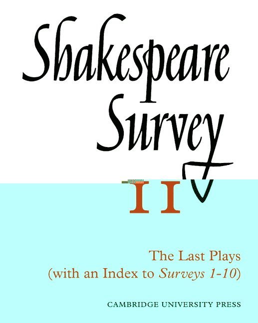 Allardyce Nicoll, Jonathan Bate, Michael Dobson - Shakespeare Survey With Index 1-10, Häftad