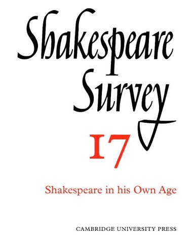 bokomslag Shakespeare Survey