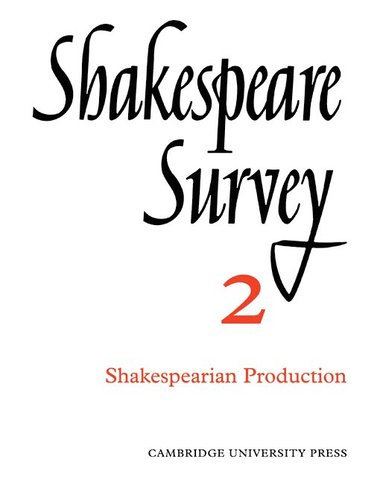 bokomslag Shakespeare Survey